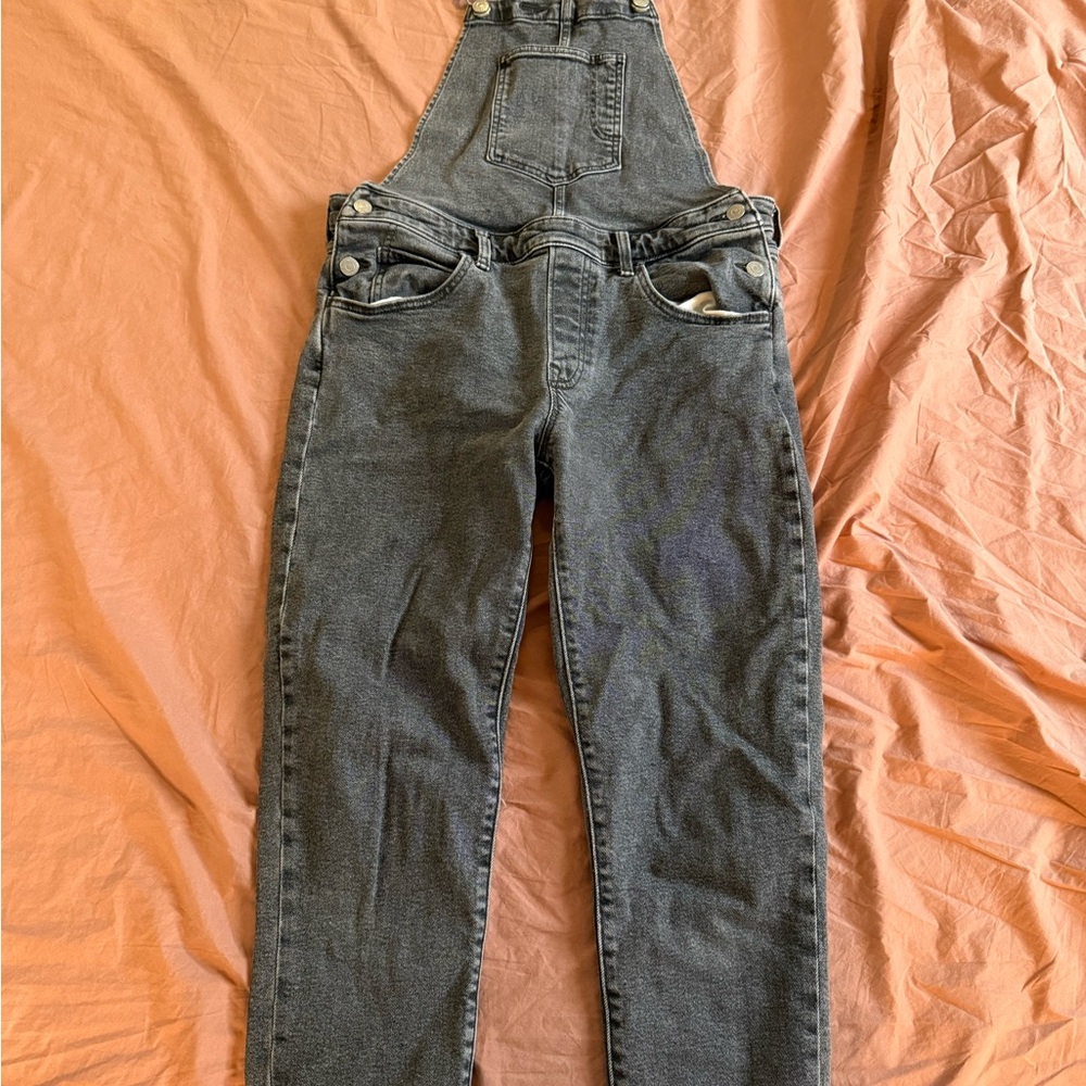 Gray Levi’s Skinny Denim Overalls